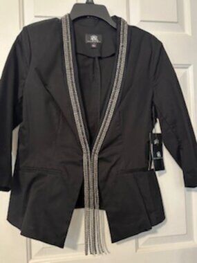 NWT. Rock & Republic Rhinestone jacket Sz 10